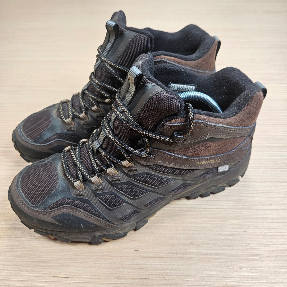 Merrell Moab 3 Hiking Boots Mens 11.5 Espresso Brown Waterproof Insulated J35791